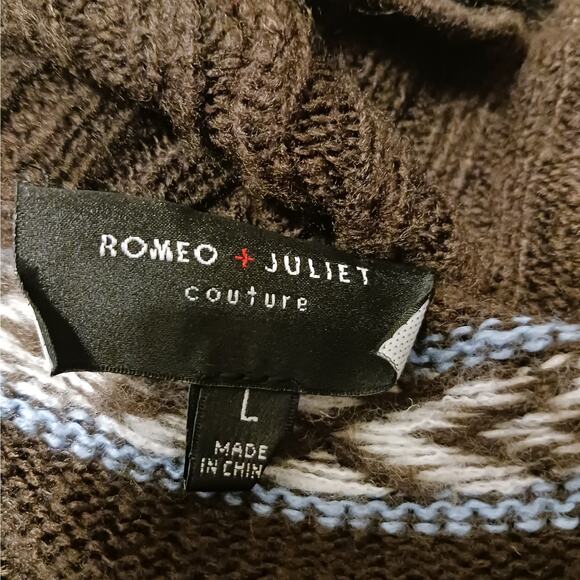 Romeo and Juliet Couture Southwestern Print Cardigan Size L - Picture 7 of 9
